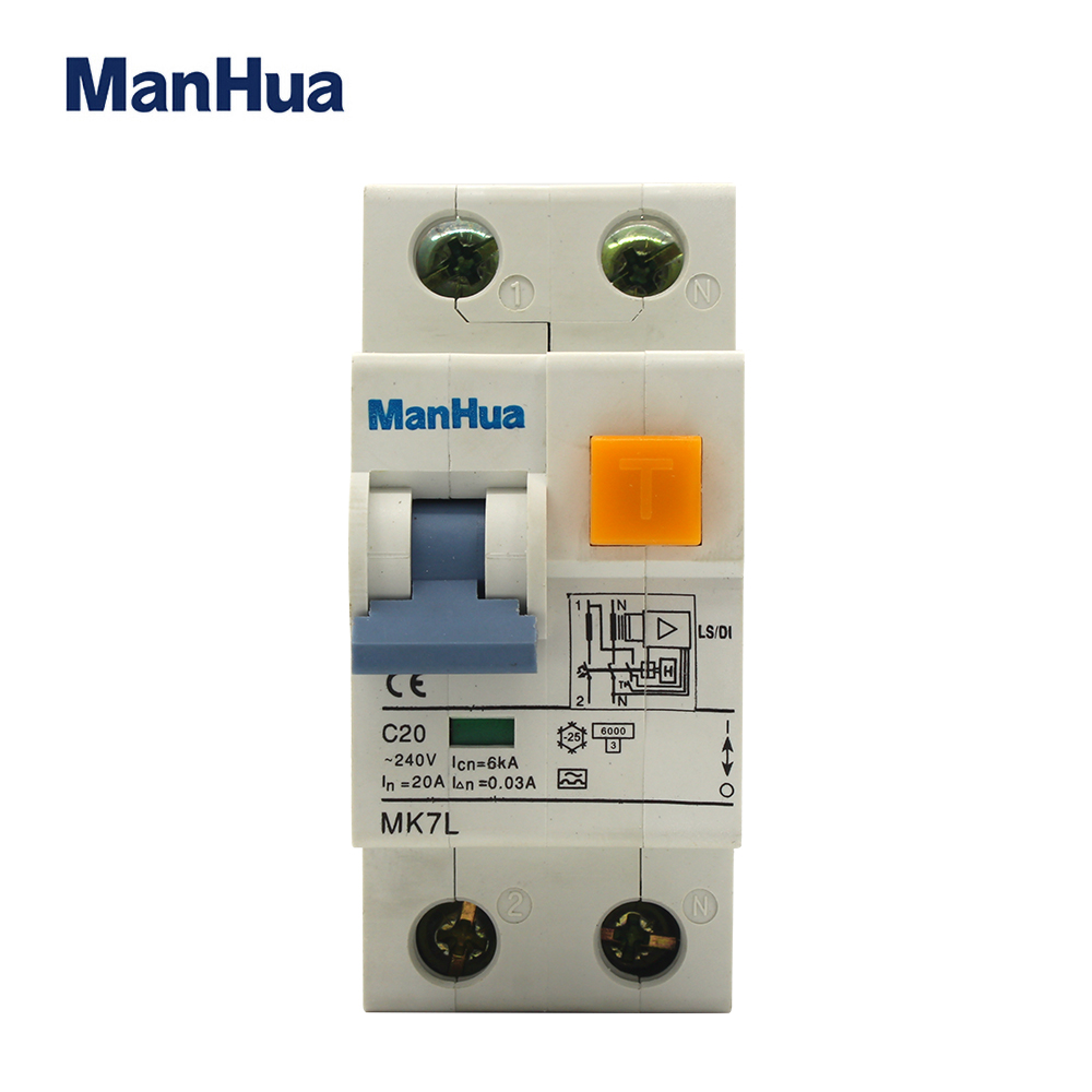 MK7L-40 residual current circuit breaker with over current protection