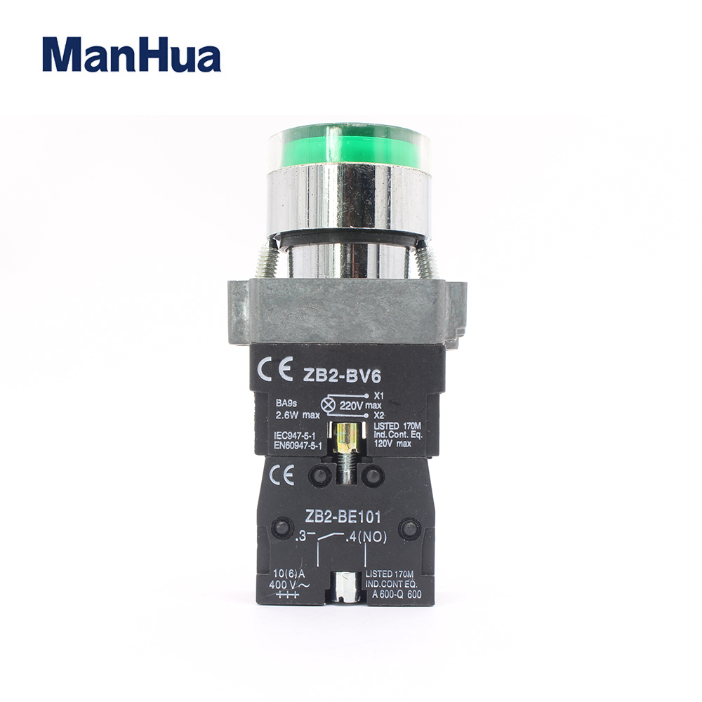 XB2-BW3361 Low Voltage Metal Push Button Switch 220v 