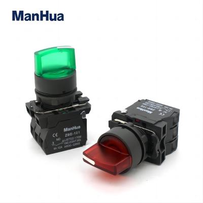  XB5-AK33M3 Green & XB5-AK34M4 Red selector switch with LED light push button switch