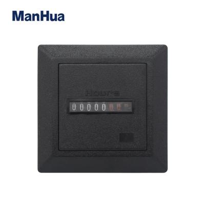 HM-1 ManHua Digital Square Counter Hour Meter Black Type Counter AC220 60HZ 0-99999.99H