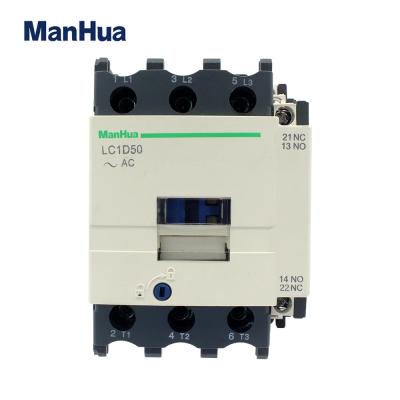 Din Rail Mounted LC1-D50 Contactor Electrical Industrial AC Contactor 50Hz 220/230V 50A